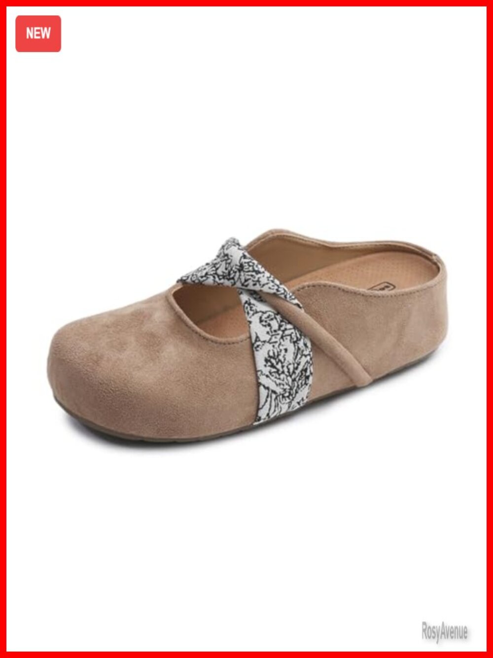 Women's Platform Mary Jane Mules Faux Leather Slip-On Clogs Casual